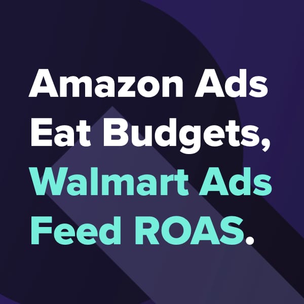 Read more about the article Dollar for $: Walmart Beats Amazon in the ROAS Ring. Reality check ahead for those we think differently!